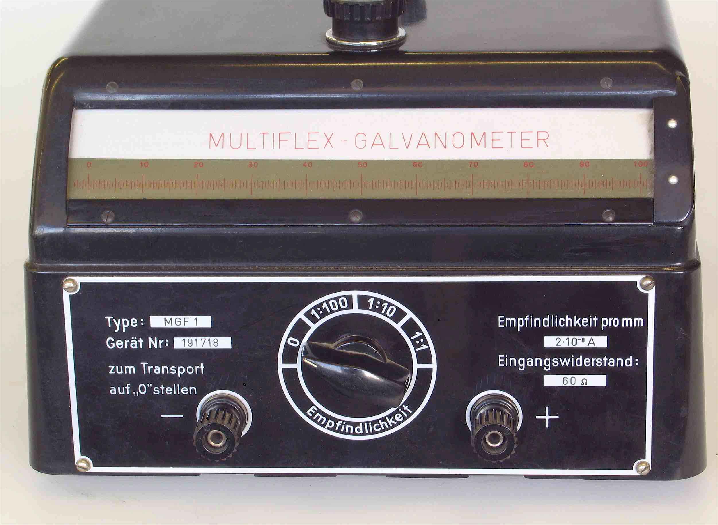 Galvanomètres de table à projection
(“Multiflex”)