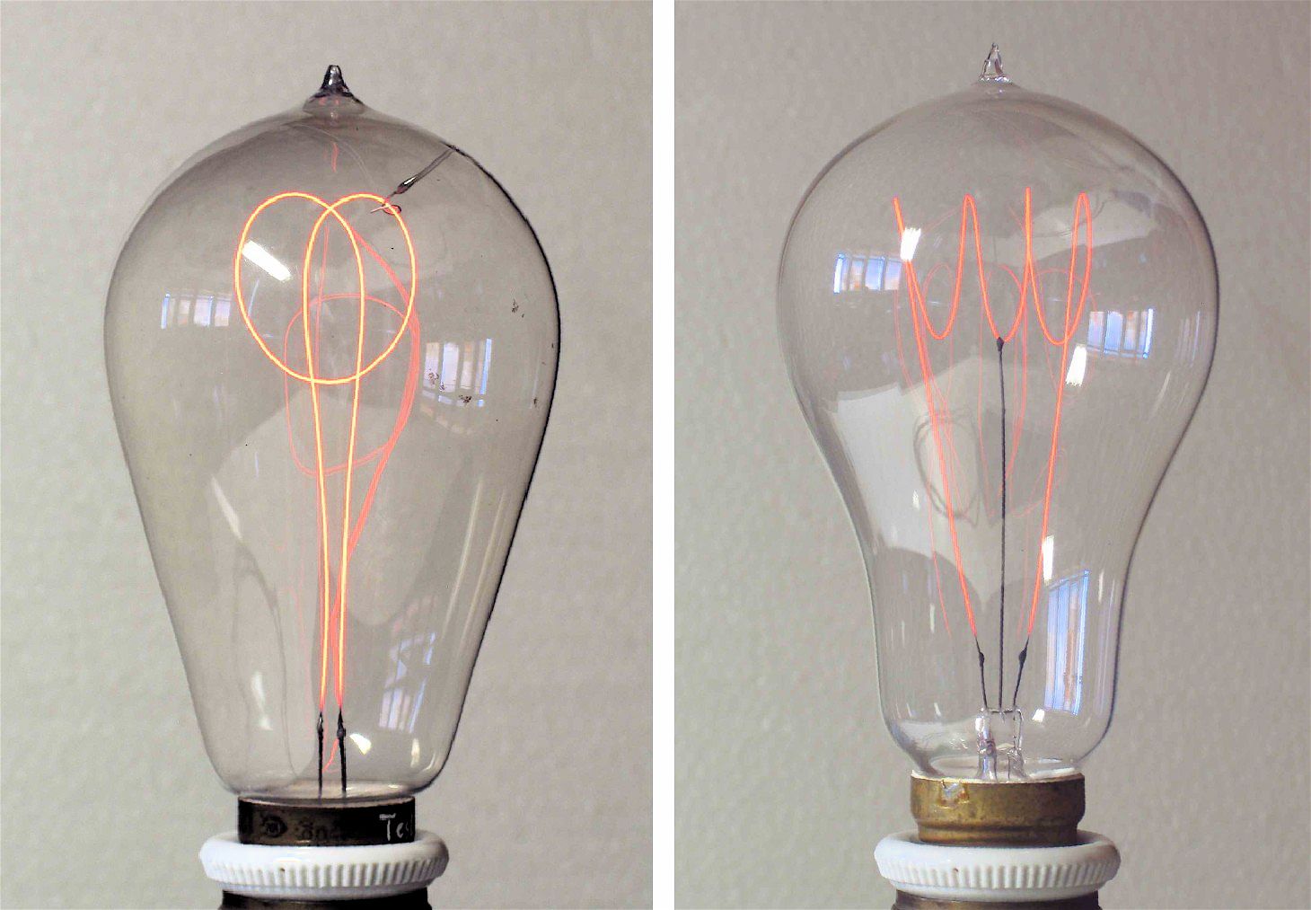 Lot de 4 lampes à incandescence
(filament de carbone)