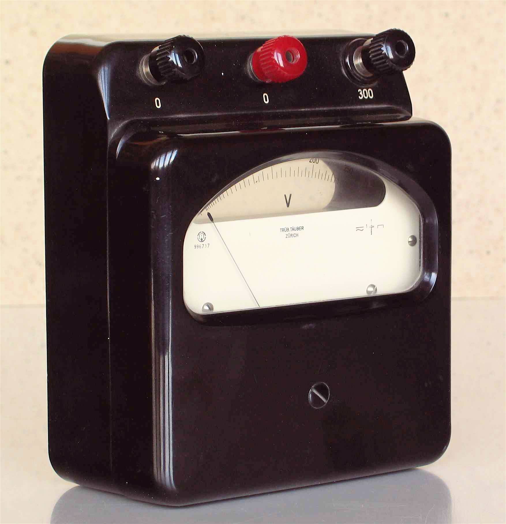 Voltmètre électrostatique
(50 V à 300 V)