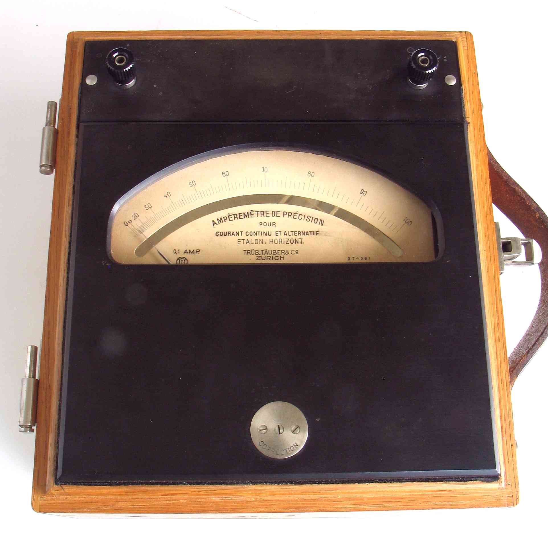 Ampèremètre dynamométrique portatif
(100 mA)