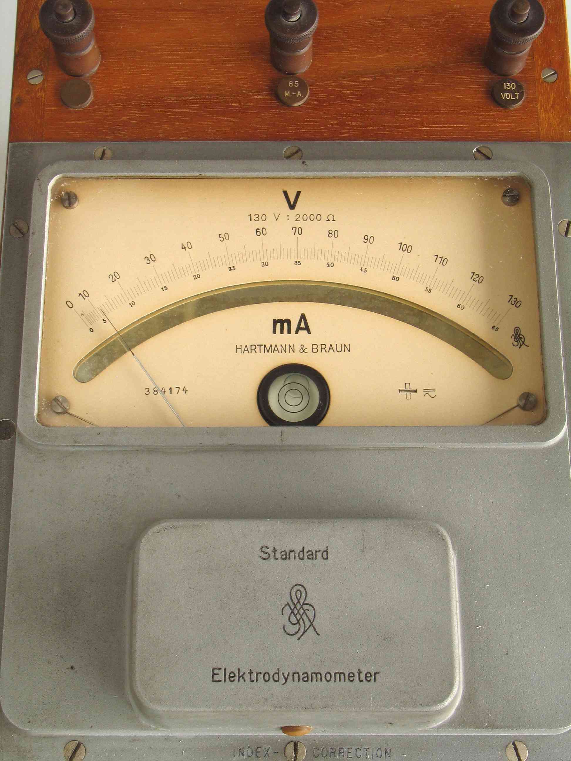 Volt-/ampère-mètre dynamométrique portatif