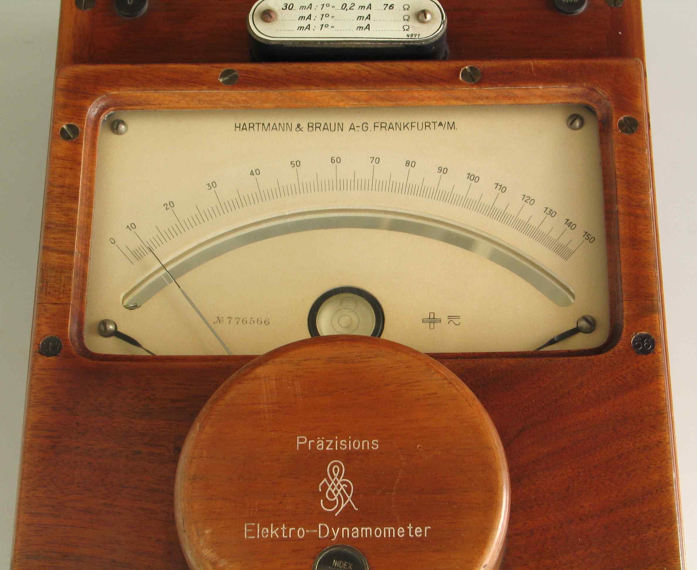 Électrodynamomètre de précision
(30 mA)